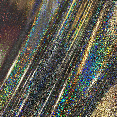 Silver Holographic Spandex Fabric - Coquetry Clothing