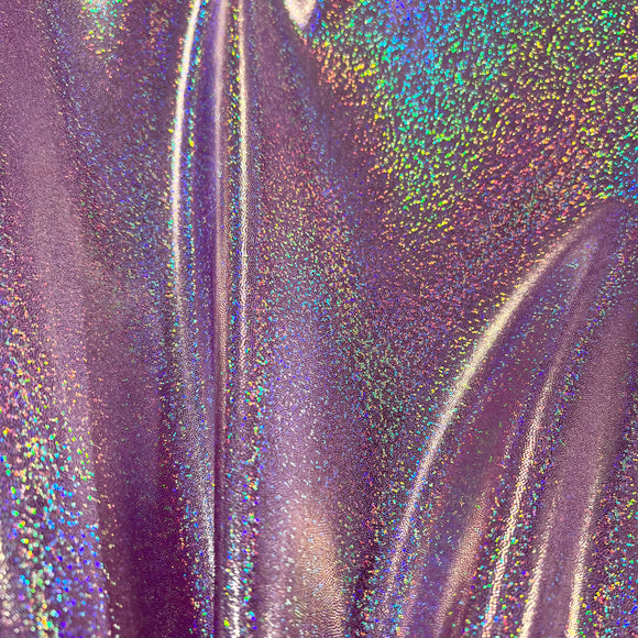 Lilac Holographic Sparkly Jewel Fabric - Coquetry Clothing