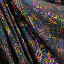 CyberSpace Metallic Spandex Fabric - Coquetry Clothing