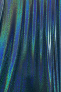 Ocean Sparkle Holographic Spandex Fabric - 3