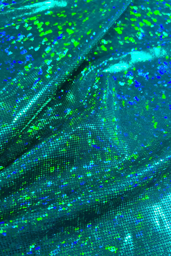 Green Kaleidoscope Spandex Fabric - 2