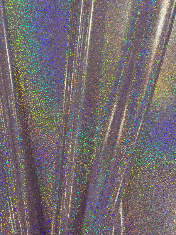 Lilac Holographic Sparkly Jewel Fabric - 10