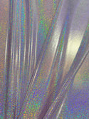 Lilac Holographic Sparkly Jewel Fabric - 3