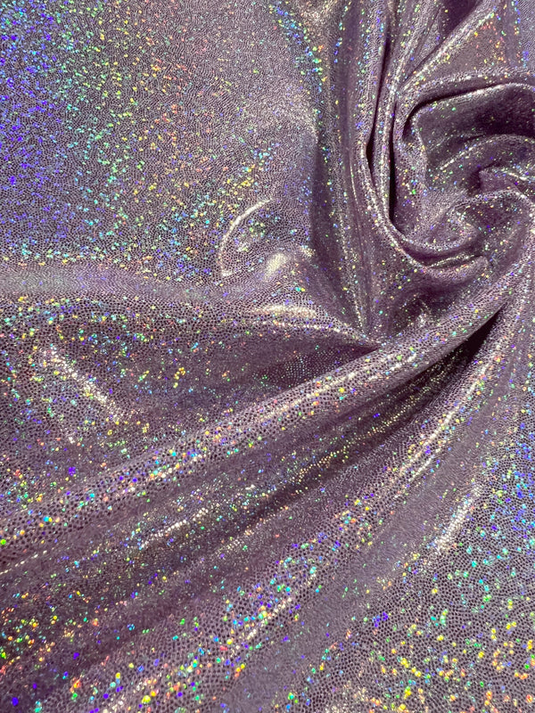 Lilac Holographic Sparkly Jewel Fabric - 5