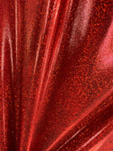 Red Sparkly Jewel Fabric - 1