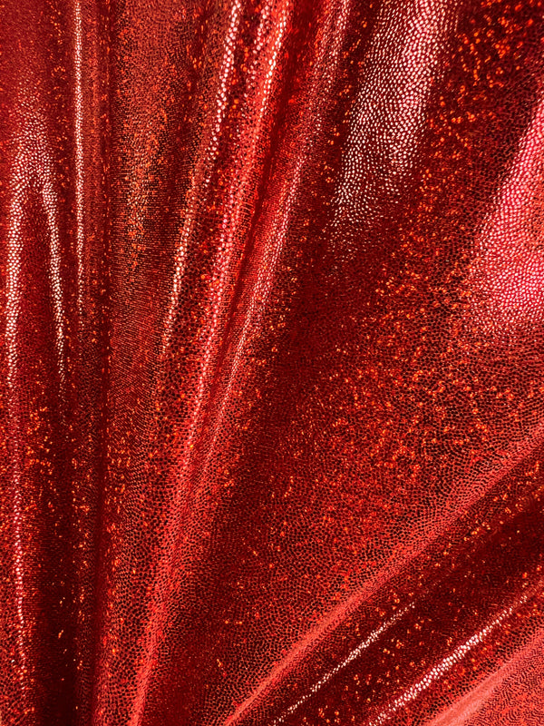Red Sparkly Jewel Fabric
