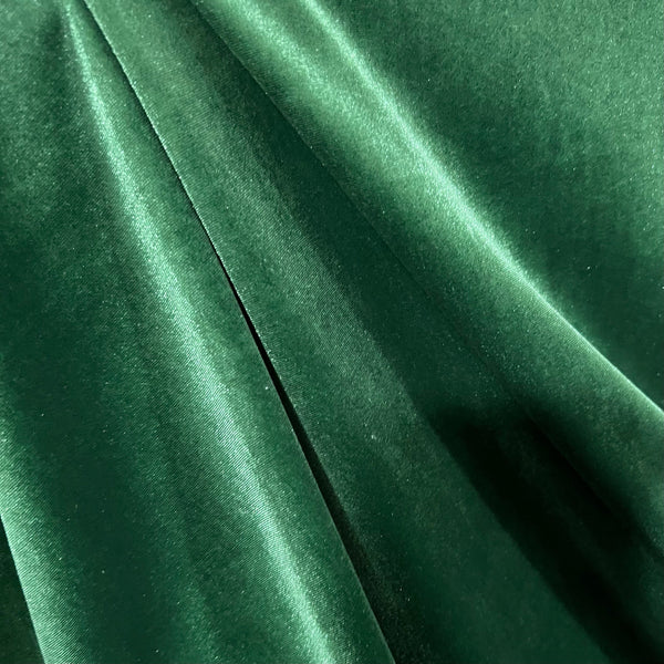 Green Stretch Velvet Fabric - 3