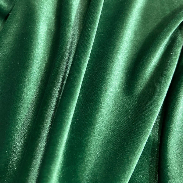 Green Stretch Velvet Fabric - 5