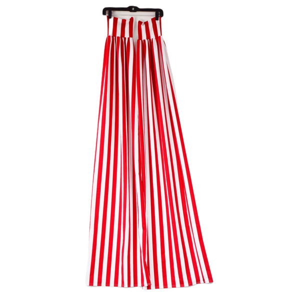 Red and White Stripe Candy Cane Stilt Covers (all vertical striped) - 2