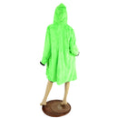 Double Minky Reversible A Line Coat - Coquetry Clothing