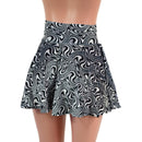 Ready To Ship 15" Distortion VELVET Circle Cut Mini Skirt-3