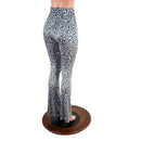 Distortion Velvet High Waist Boot Cut Leggings - Coquetry Clothing