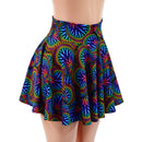 Radioactive Print Circle Cut Mini Skirt-1