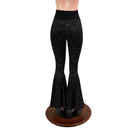 Star Noir High Waist Bell Bottom Flares with Smooth Black Spandex Waistband-2