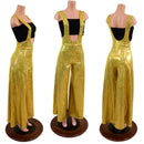 Gold Kaleidoscope Wide Leg Suspender Pants (Top Sold Separately)-1