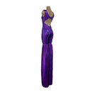 Grape Holographic Twist Back Stilting Costume-5