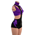 2PC UFO Suit with Starlette Bralette Top and  Bolt Applique Set - 2