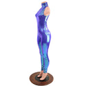 Backless Moonstone Catsuit with Snap Back Turtleneck - 3