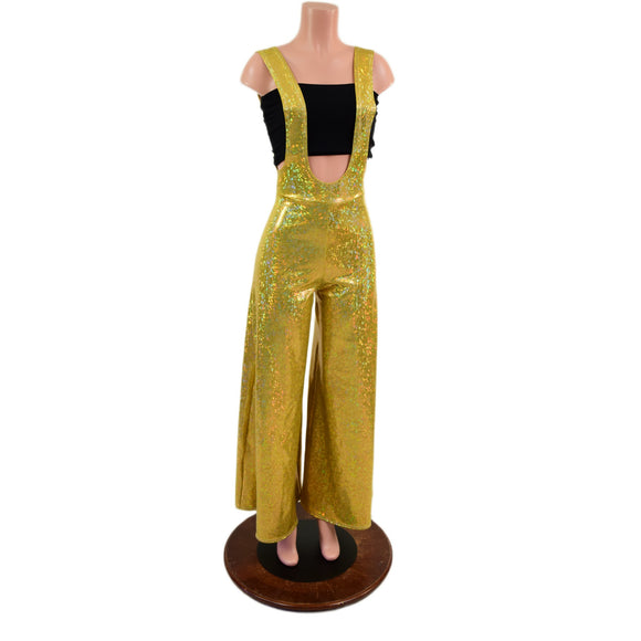 Gold Kaleidoscope Wide Leg Suspender Pants (Top Sold Separately)