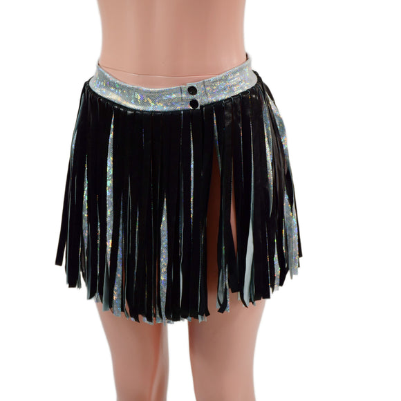 Gladiator Fringe Belt with Snap Waistband