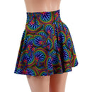 Radioactive Print Circle Cut Mini Skirt-2