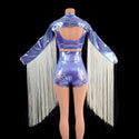 Ready to Ship 3pc Fringe and Flowers Set in Lavender Ice Small - 2