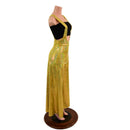 Gold Kaleidoscope Wide Leg Suspender Pants (Top Sold Separately)-3