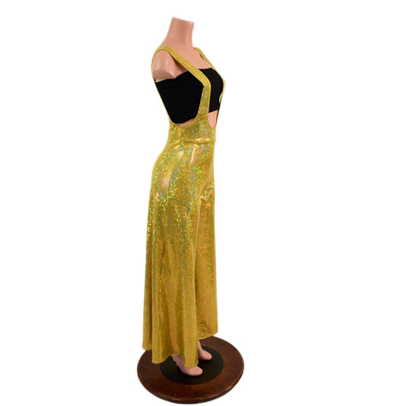 Gold Kaleidoscope Wide Leg Suspender Pants (Top Sold Separately)