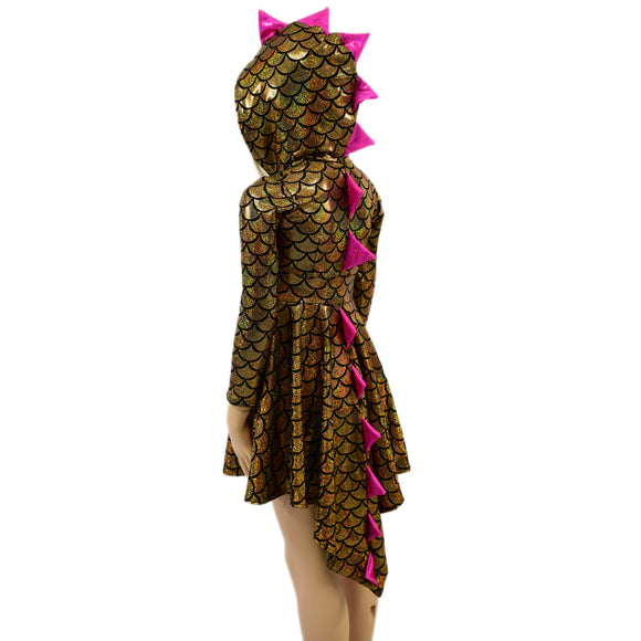 Girls Dragon Tail Skater Dress