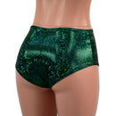 Midrise Siren Shorts in Green Kaleidoscope-5