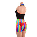 Backless Bella Romper with Applique Booty Hearts - Coquetry Clothing