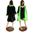 Double Minky Reversible A Line Coat - Coquetry Clothing