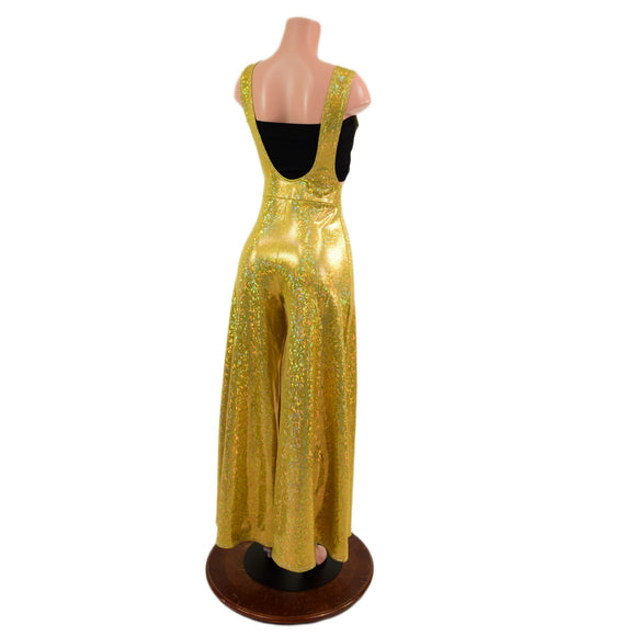 Gold Kaleidoscope Wide Leg Suspender Pants (Top Sold Separately)