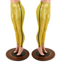 Gold Kaleidoscope Zip Away High Waist Leggings - 4