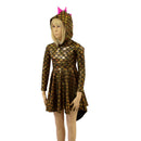 Girls Dragon Tail Skater Dress-5