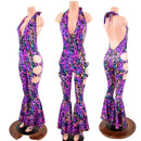 Lace Up Josie Style Catsuit with Oring Cutouts-1