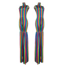 Rainbow Stripe Stilting Costume-3