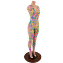 Neon Flux Scoop Neck Catsuit with Quad Cutouts-2