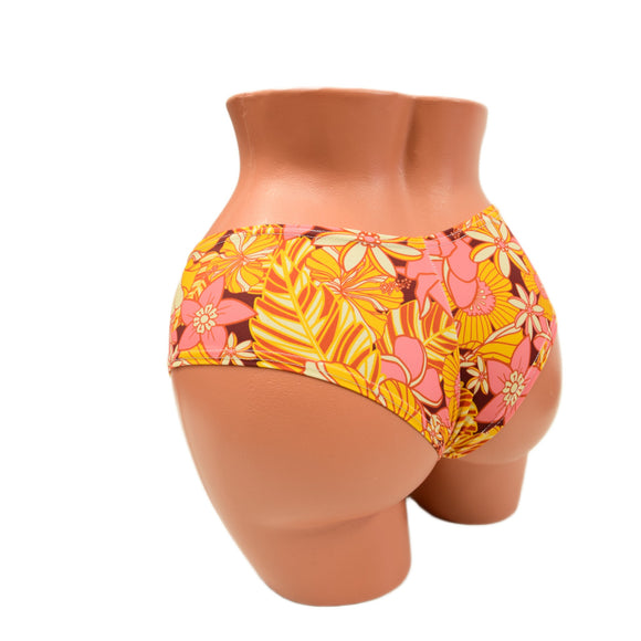What The Floral Ultra Cheeky Booty Shorts