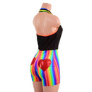 Backless Bella Romper with Applique Booty Hearts - Coquetry Clothing