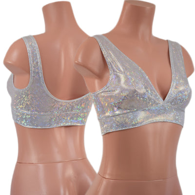 Starlette Bralette in White Kaleidoscope