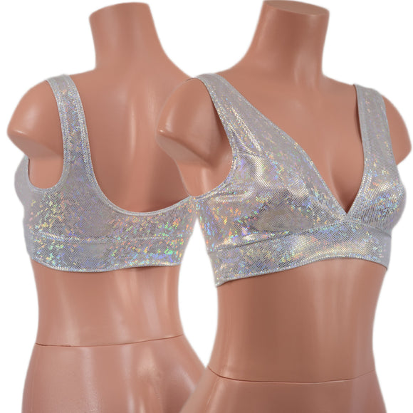 Starlette Bralette in White Kaleidoscope