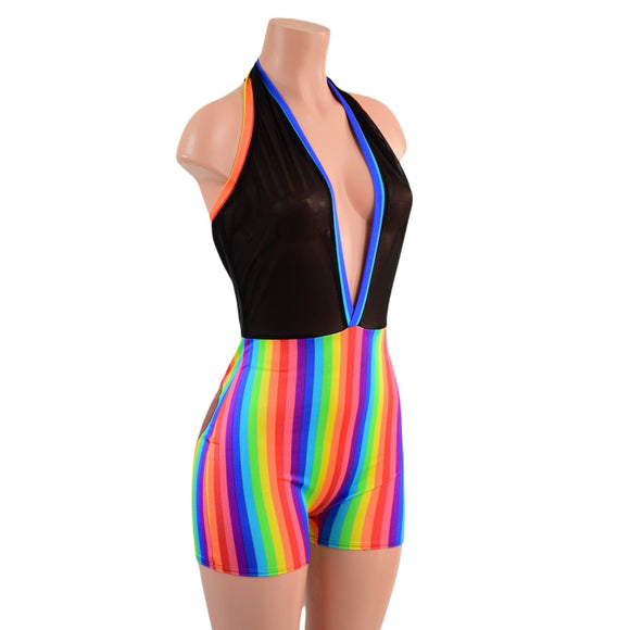 Backless Bella Romper with Applique Booty Hearts - Coquetry Clothing