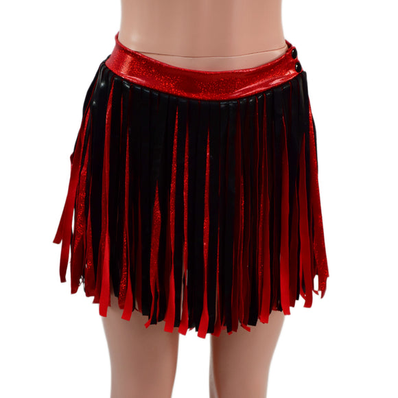 Gladiator Fringe Belt with Snap Waistband