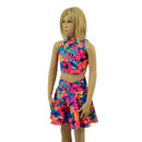 Kids 2PC Tahitian Floral Skirt and Crop Top Set-3