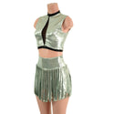 Platinum 2PC Keyhole Top and Gladiator Shorts Set - 5