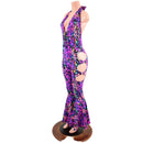Lace Up Josie Style Catsuit with Oring Cutouts-5