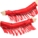 Fingerless Arm Warmer Gloves with Fringe-1