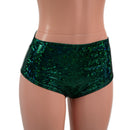 Midrise Siren Shorts in Green Kaleidoscope-2