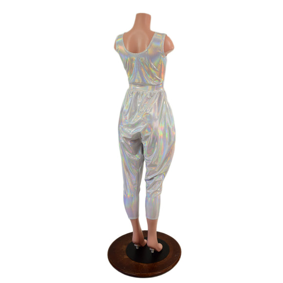 Tank Top Drop Crotch Harem Jumpsuit in Flashbulb
